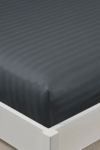 Varol %100 Pamuk Saten Stripe Tek Kişilik Lastikli Çarşaf Takımı – 30 cm – 1 Yastık Kılıfı