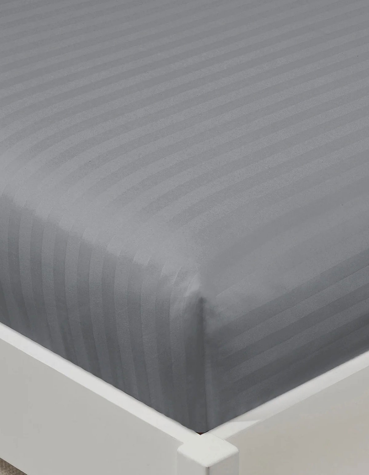 Varol %100 Pamuk Saten Stripe Tek Kişilik Lastikli Çarşaf Takımı – 30 cm – 1 Yastık Kılıfı