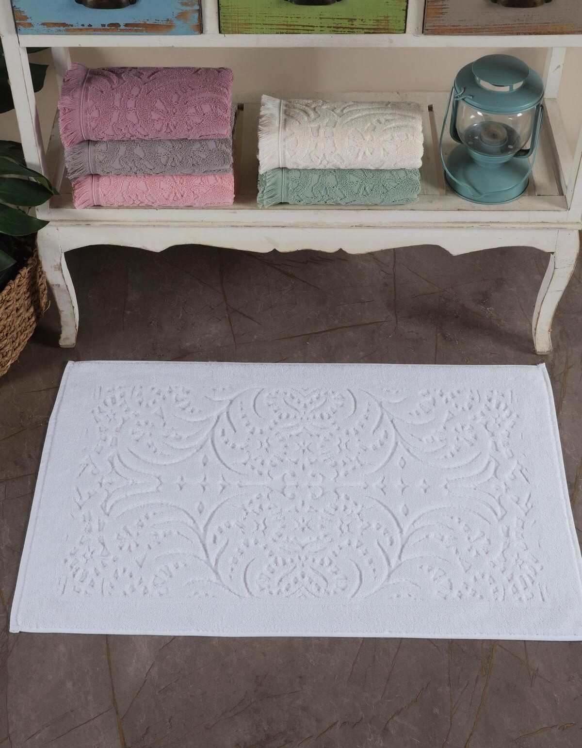 Varol 2 Adet Gramajlı Jakaranda Ayak Havlusu Paspas