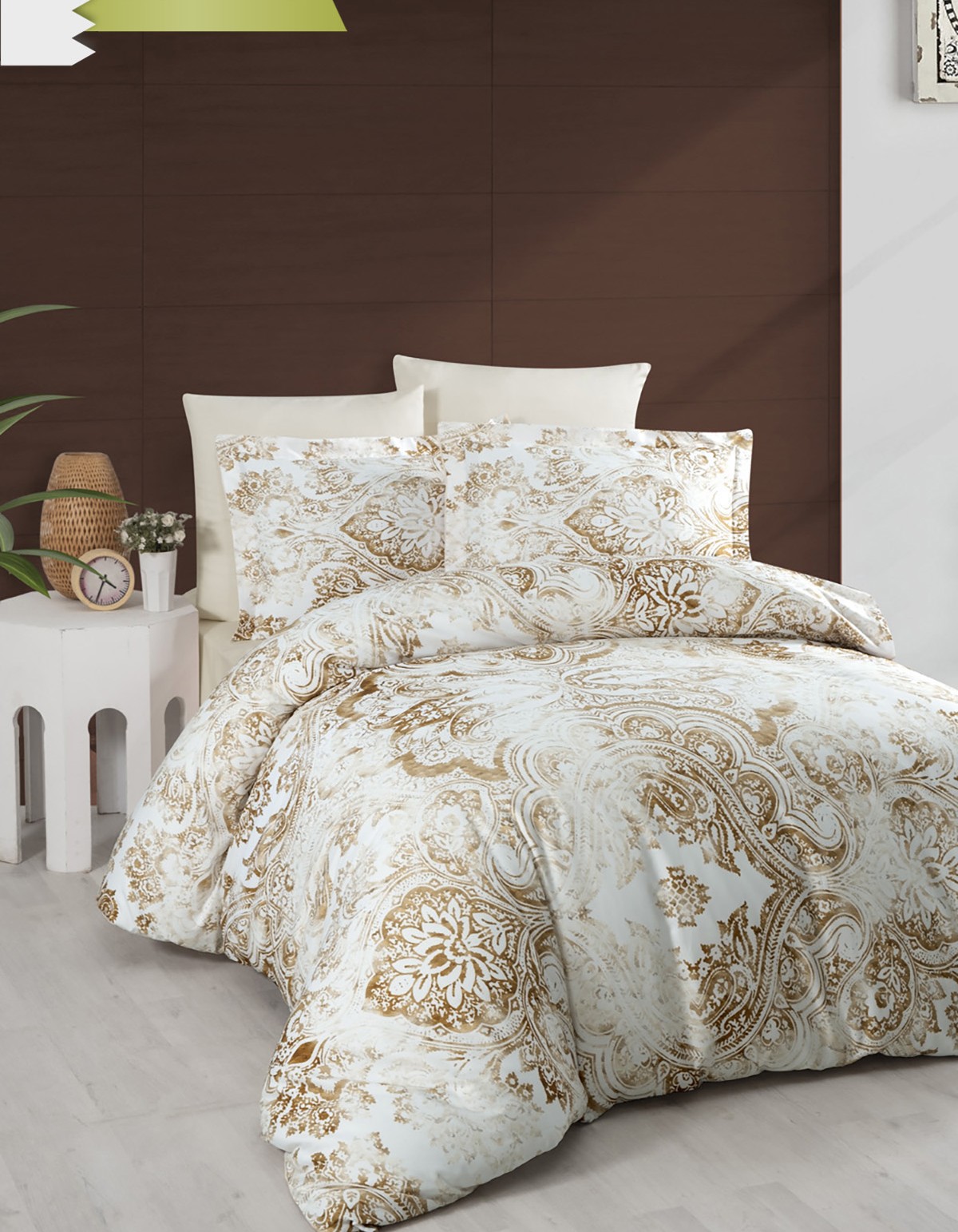 Varol 250 TC Bambu Karışımlı Pamuk Saten Nevresim Takımı – Family Size - SANTE