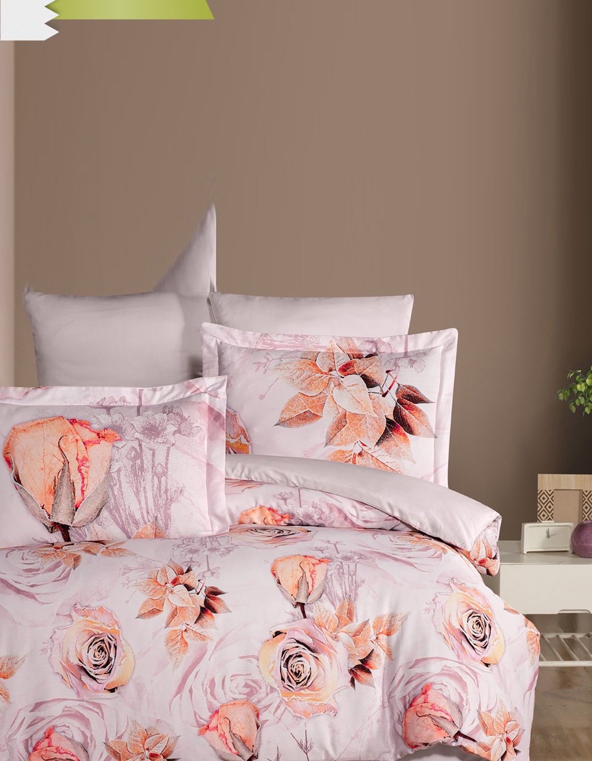 Varol 250 TC Bambu Karışımlı Pamuk Saten Nevresim Takımı – Tek Kişilik - ROSSY