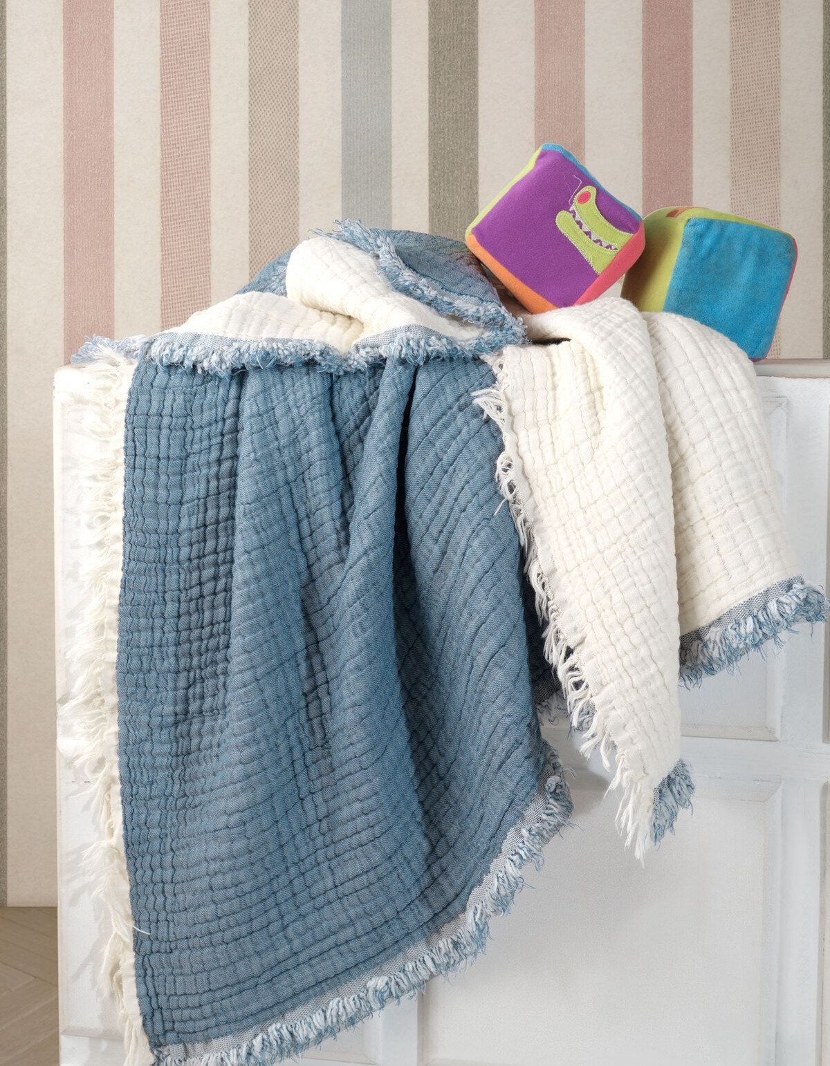 Varol 5 Katlı %100 Pamuk Müslin Bebek Battaniyesi