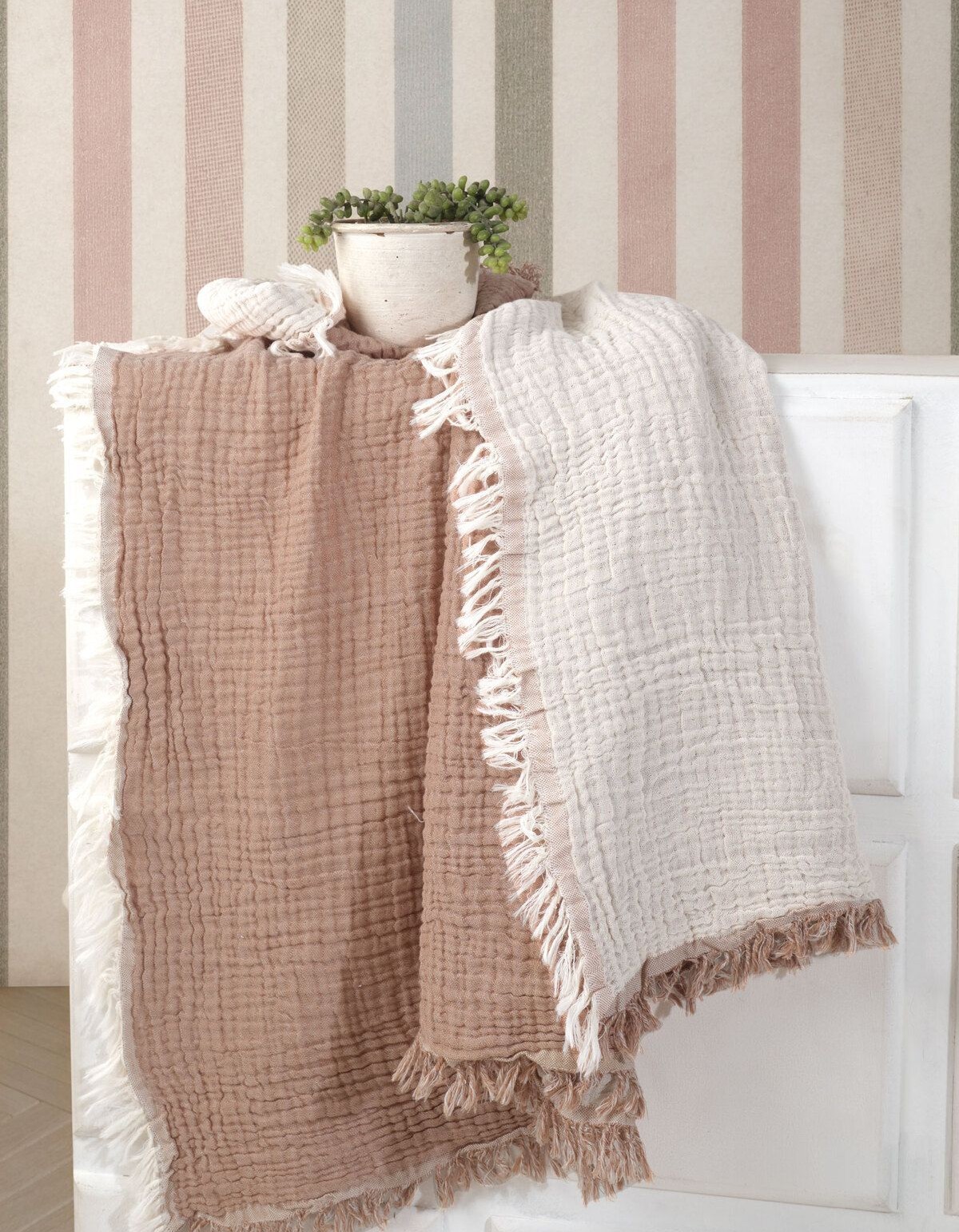 Varol 5 Katlı %100 Pamuk Müslin Bebek Battaniyesi