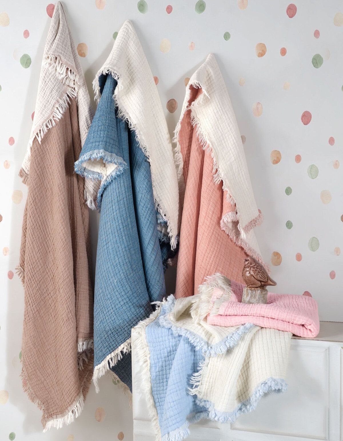 Varol 5 Katlı %100 Pamuk Müslin Bebek Battaniyesi