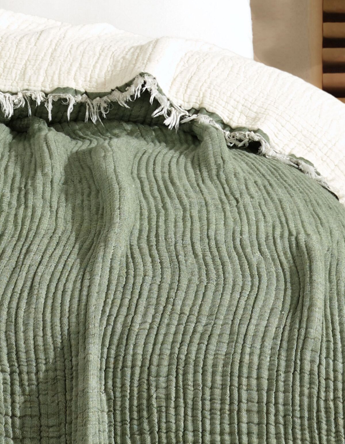 Varol 5 Katlı Çift Kişilik %100 Pamuk Müslin Yatak Örtüsü – 230x240 cm