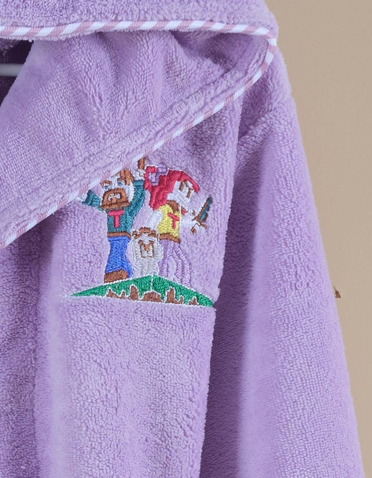 Varol Bambu Nakışlı Çocuk Bornozu - M.Craft