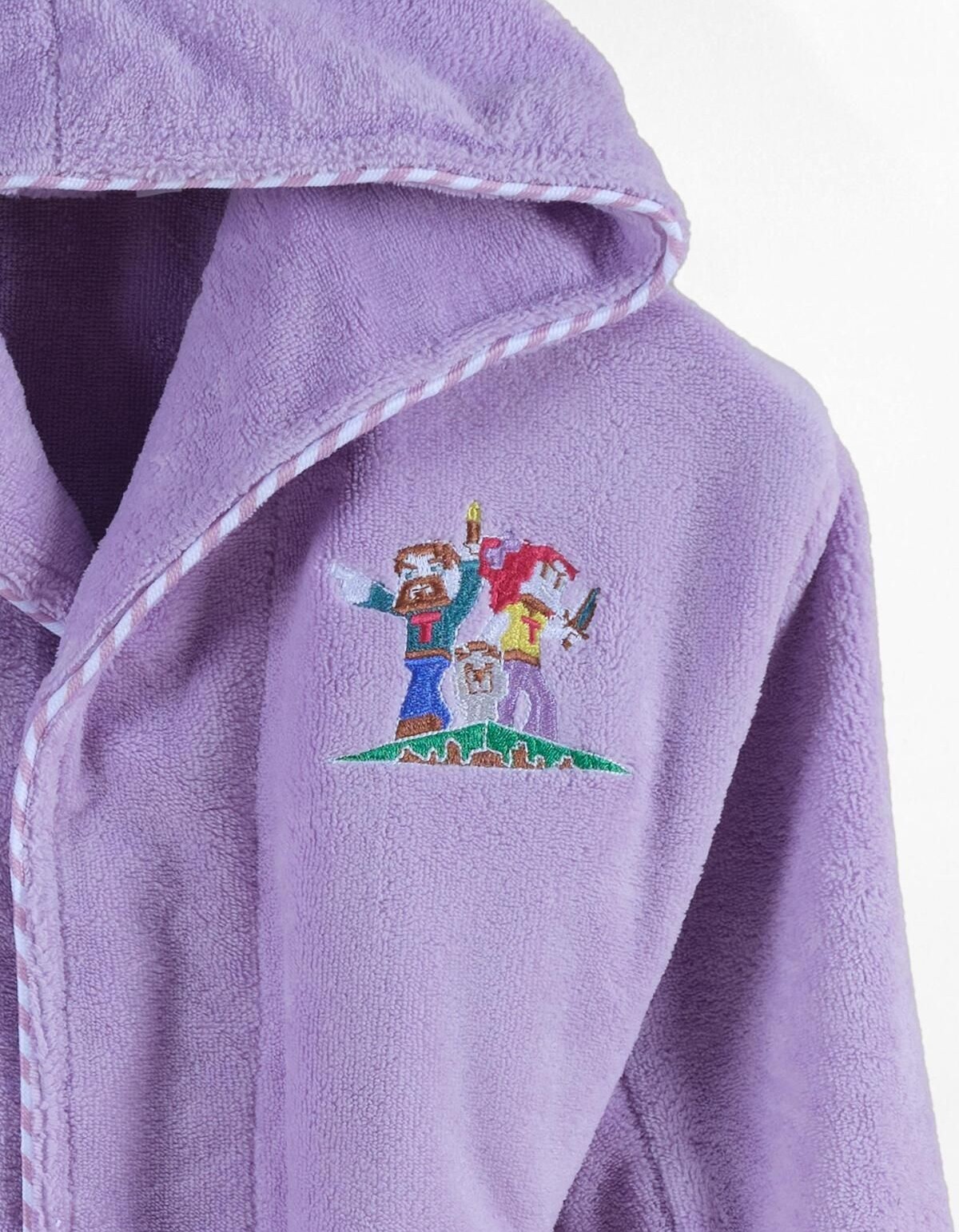 Varol Bambu Nakışlı Garson Boy Bornoz- M.Craft