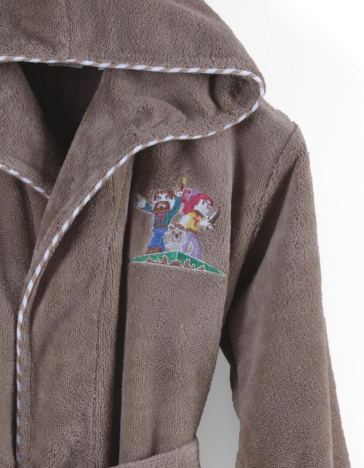 Varol Bambu Nakışlı Garson Boy Bornoz- M.Craft