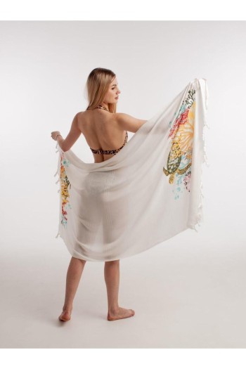 Varol Baskılı Bambu Peştemal Plaj Havlusu