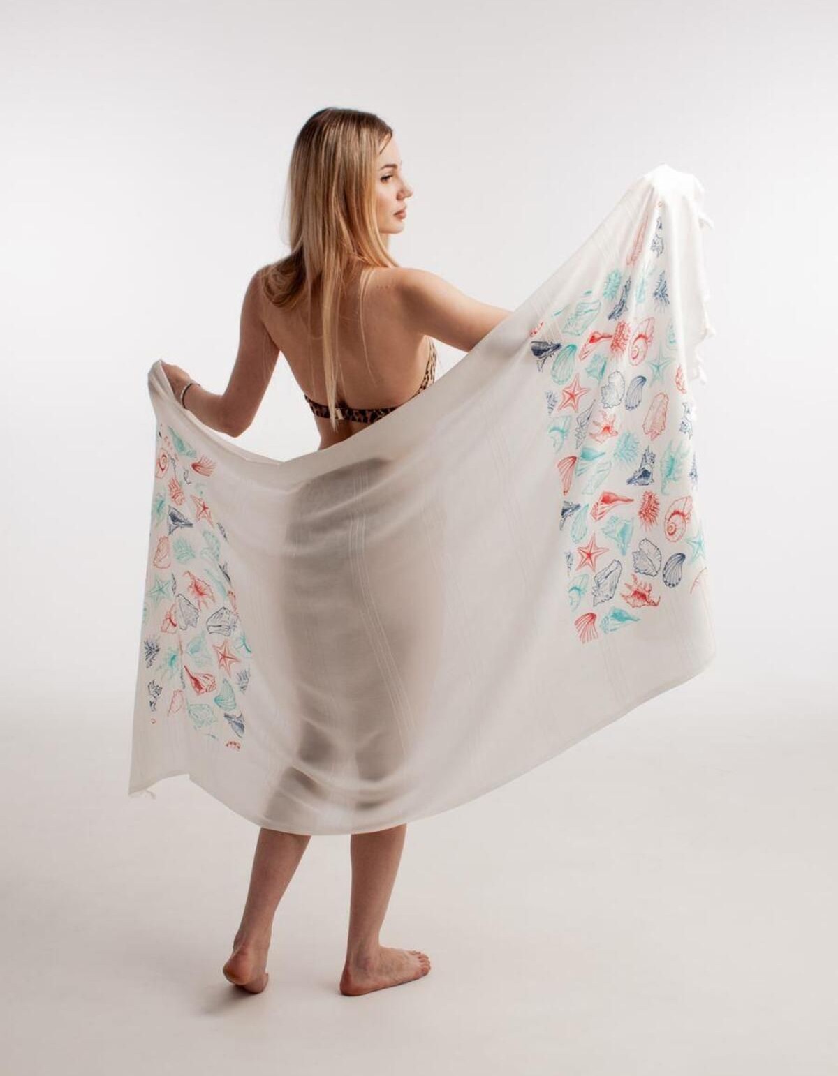 Varol Baskılı Bambu Peştemal Plaj Havlusu