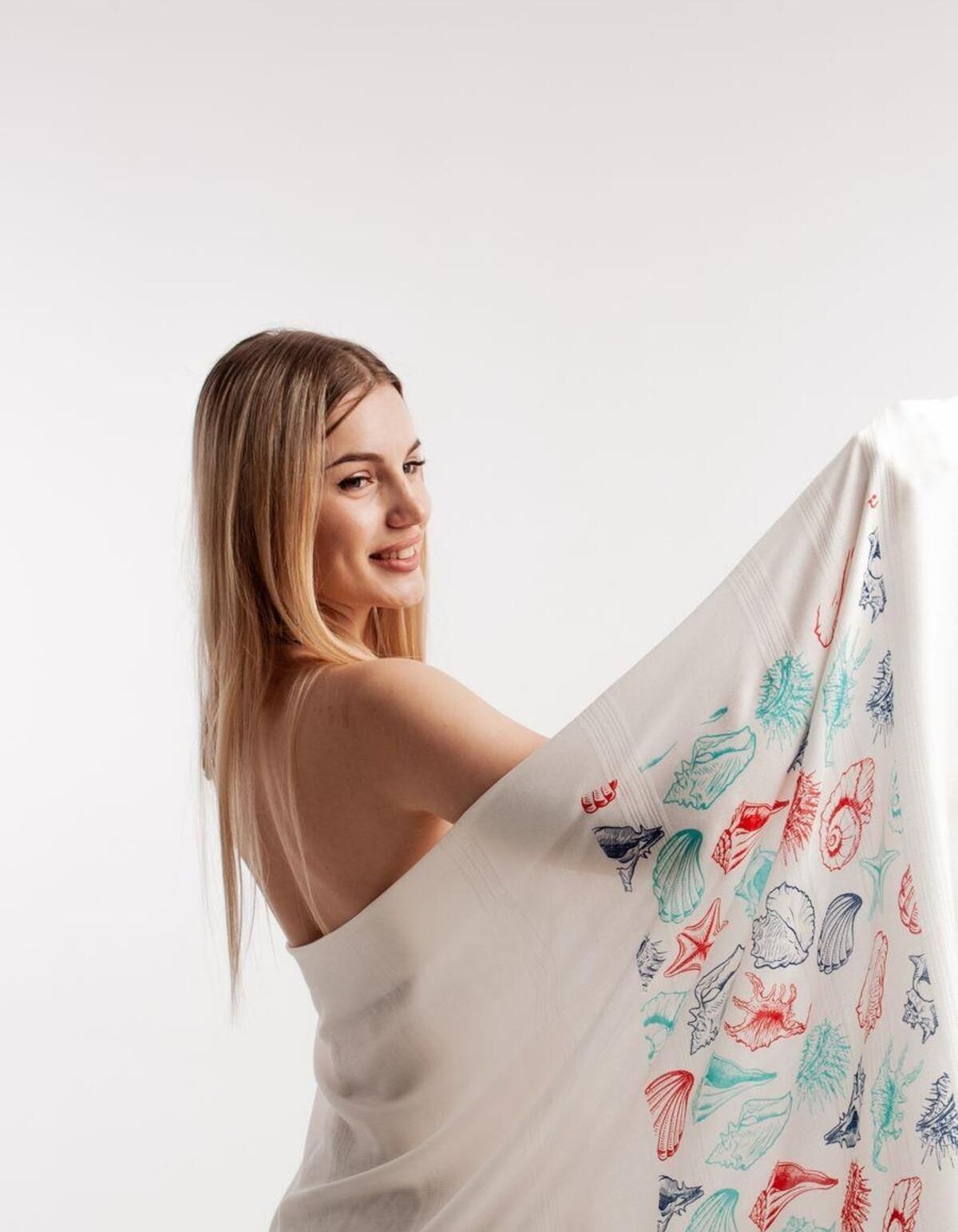 Varol Baskılı Bambu Peştemal Plaj Havlusu