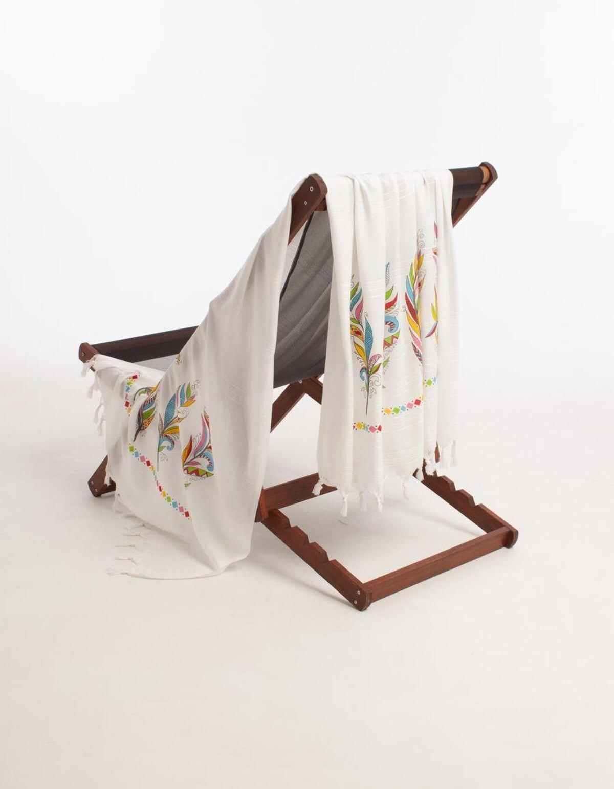 Varol Baskılı Bambu Peştemal Plaj Havlusu