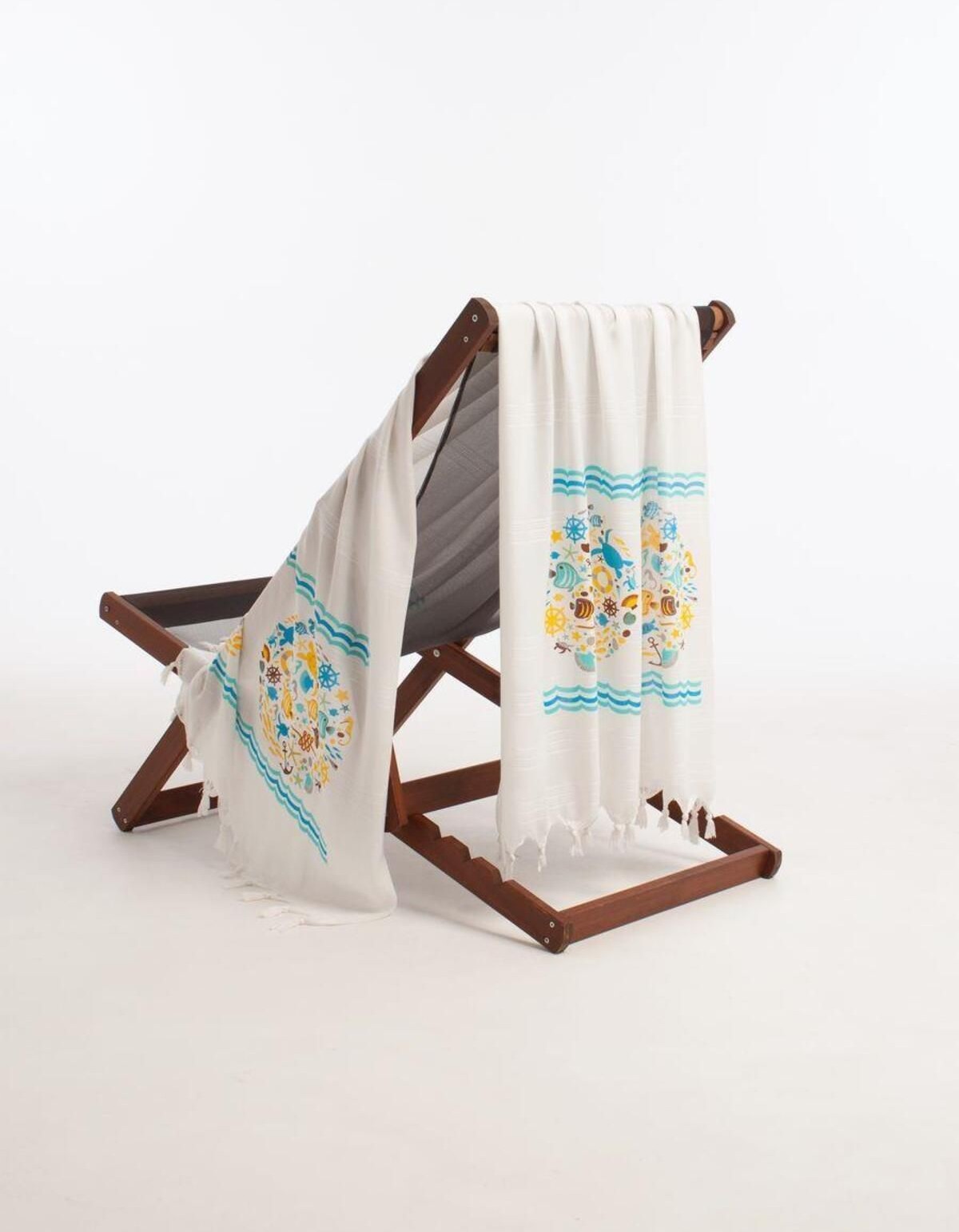 Varol Baskılı Bambu Peştemal Plaj Havlusu