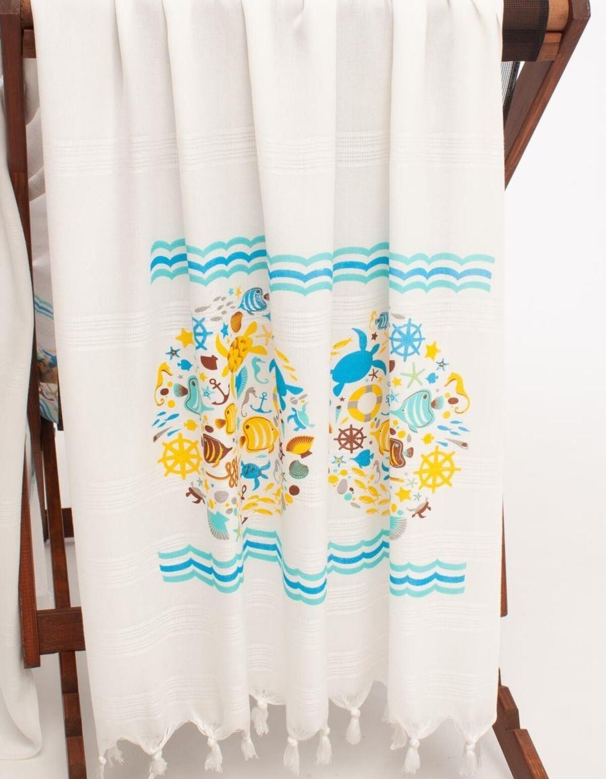 Varol Baskılı Bambu Peştemal Plaj Havlusu