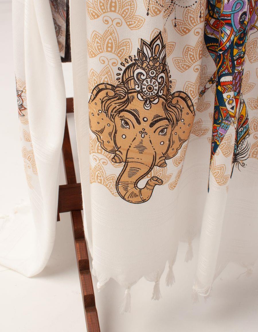 Varol Baskılı Bambu Peştemal Plaj Havlusu