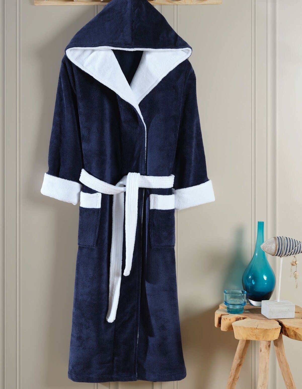 Varol Biyeli Kapşonlu Bambu Bornoz