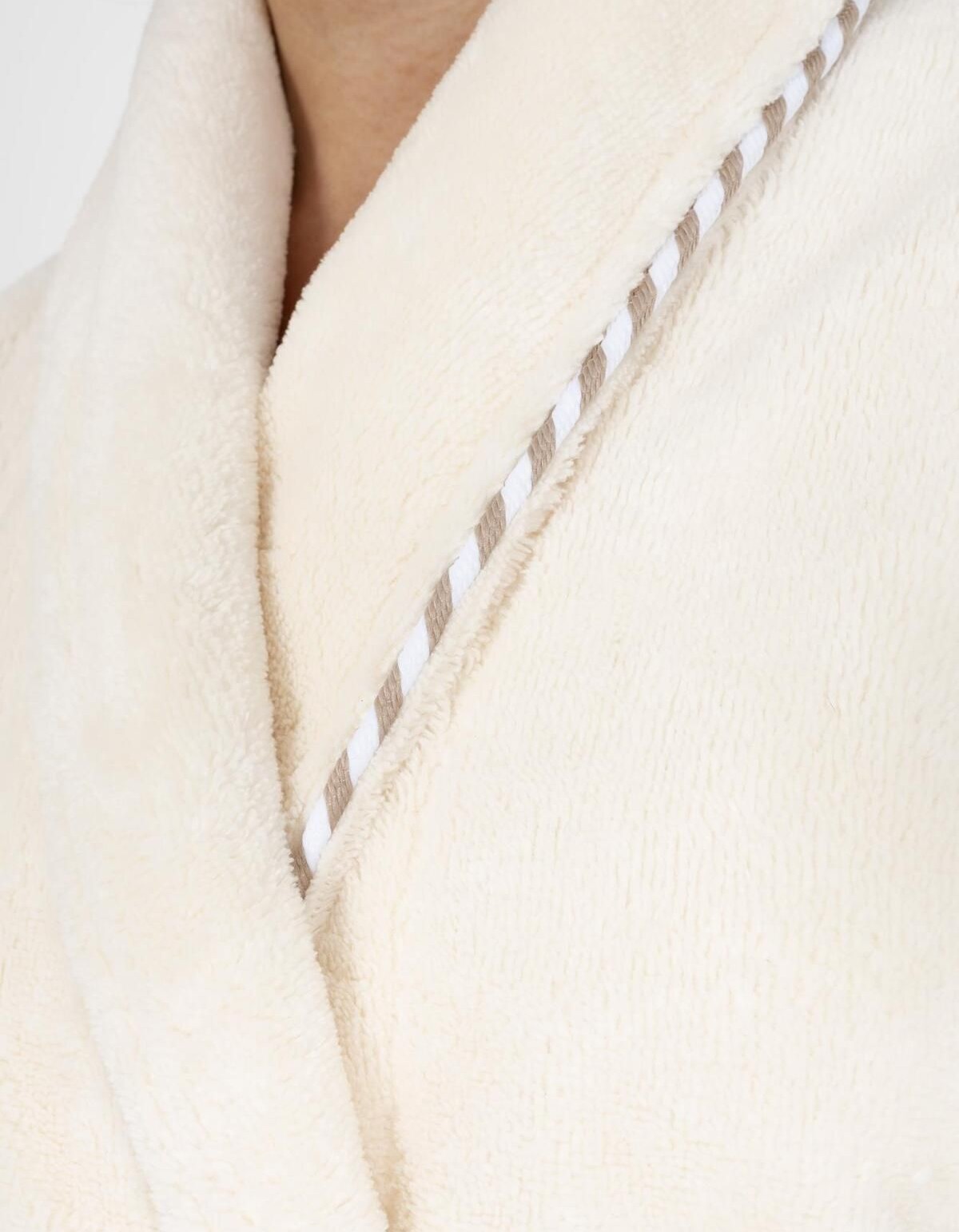 Varol Biyeli Şal Yaka Bambu Bornoz