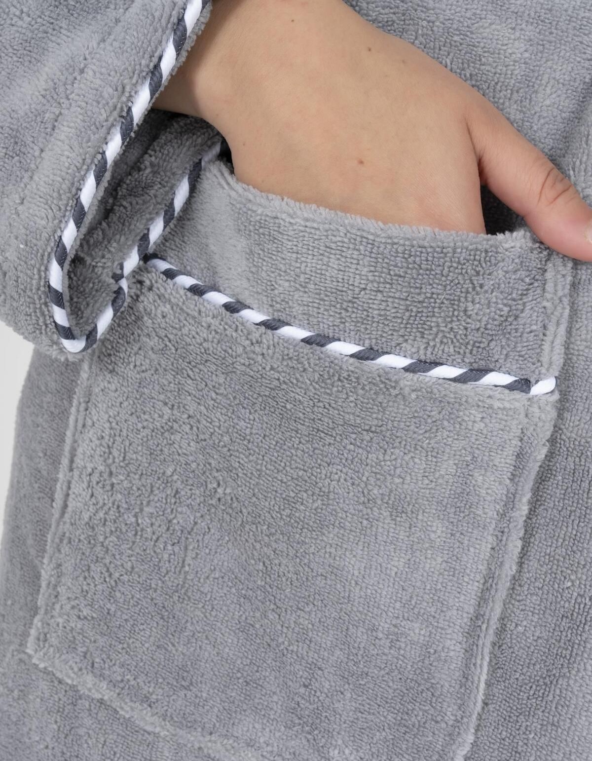 Varol Biyeli Şal Yaka Bambu Bornoz