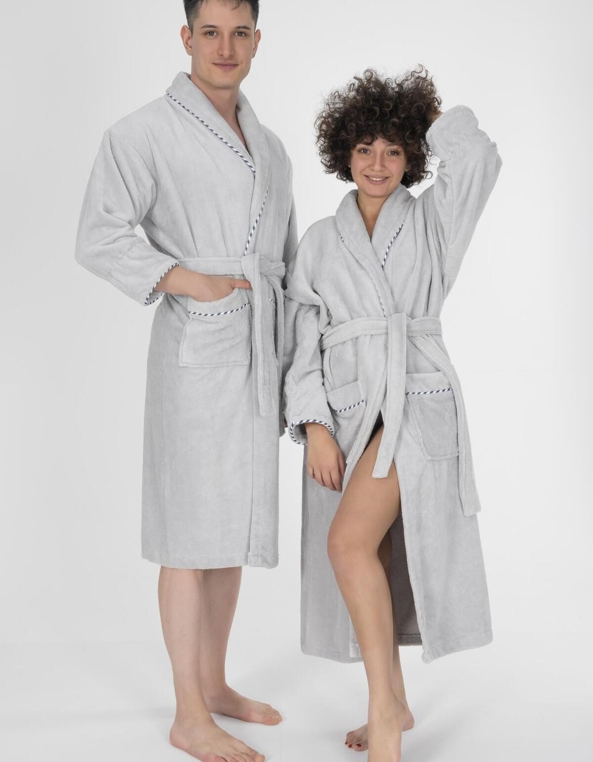 Varol Biyeli Şal Yaka Bambu Bornoz