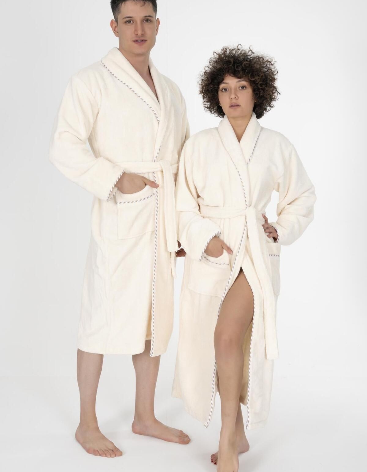 Varol Biyeli Şal Yaka Bambu Bornoz