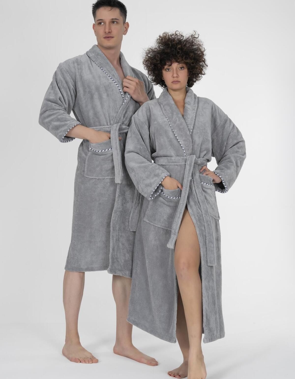 Varol Biyeli Şal Yaka Bambu Bornoz