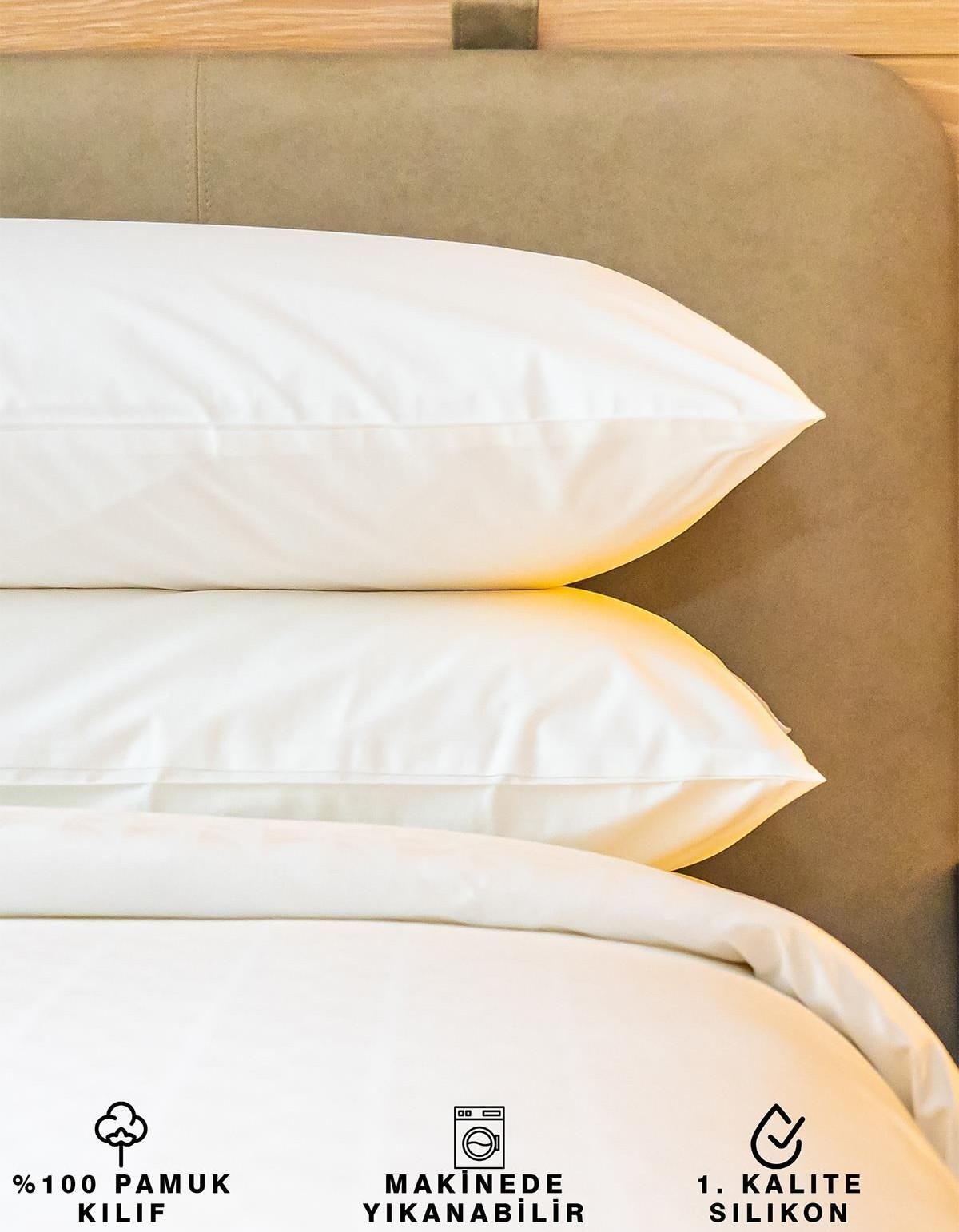 Varol Boncuk Silikon Yastık 950gr/adet 50x70 2 Adet