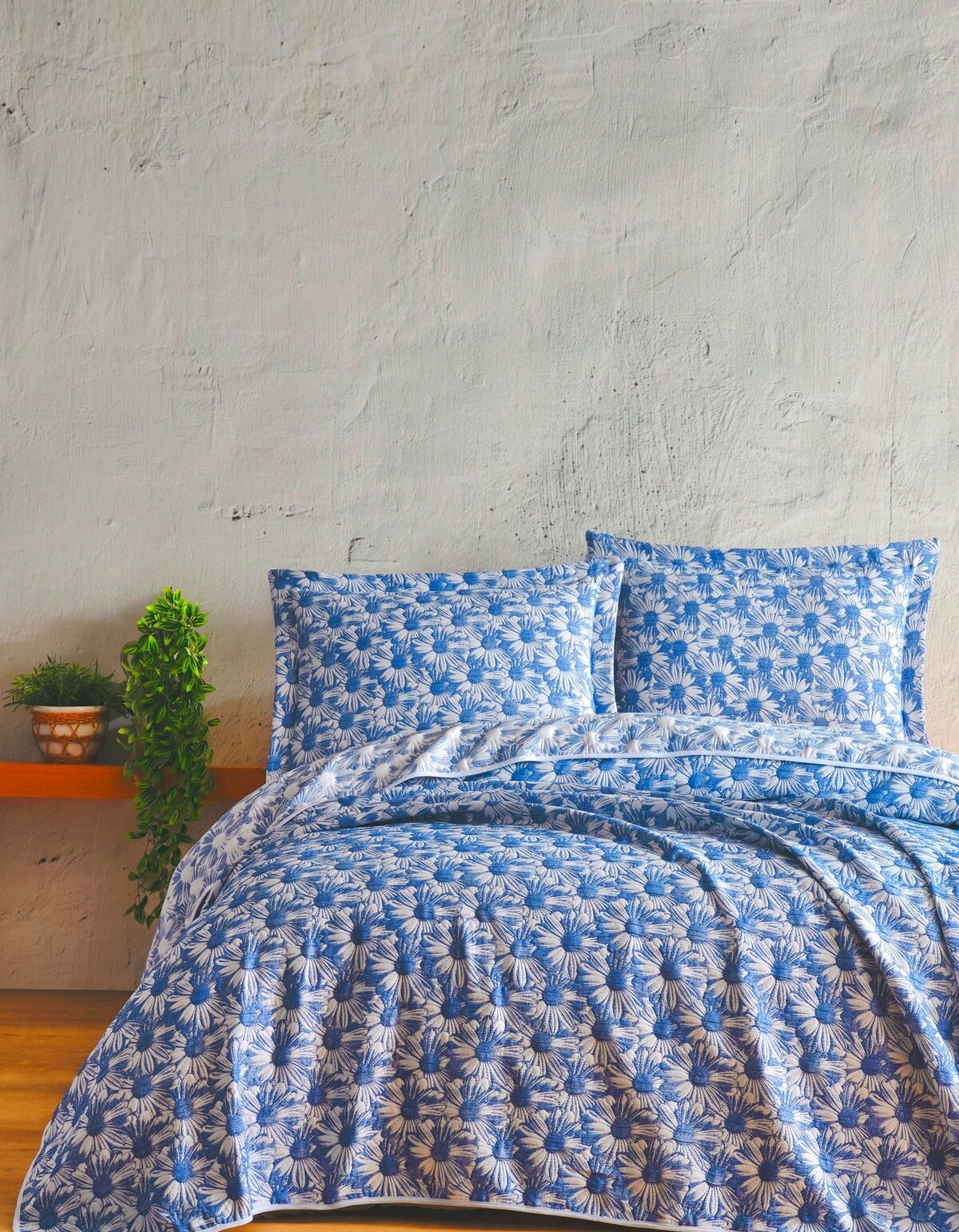 Varol Daisy Çift Kişilik Yatak Örtüsü