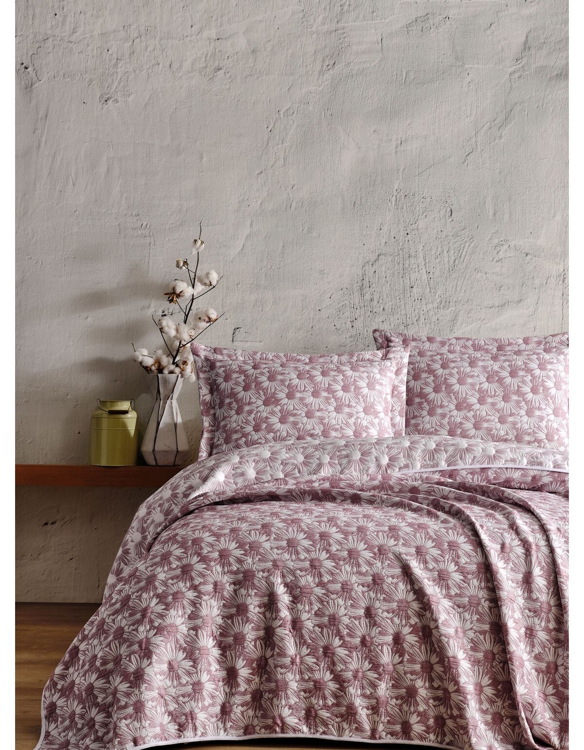 Varol Daisy Çift Kişilik Yatak Örtüsü