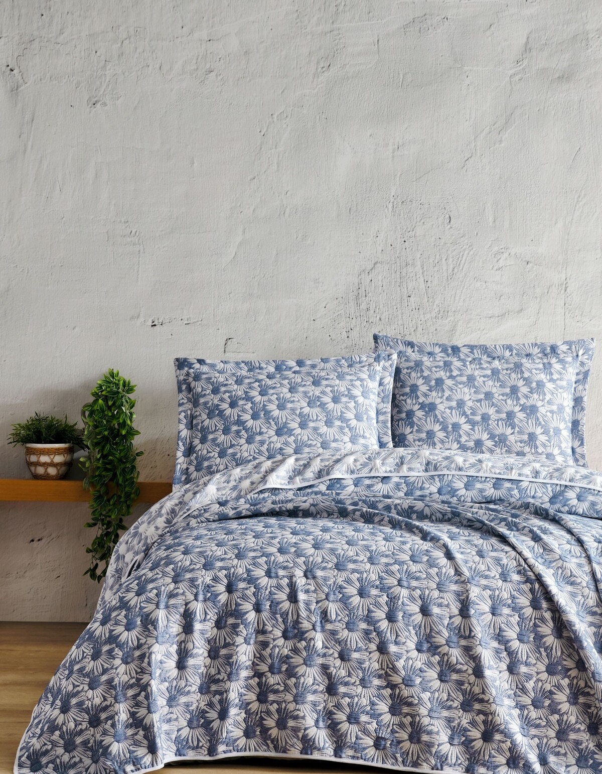 Varol Daisy Çift Kişilik Yatak Örtüsü