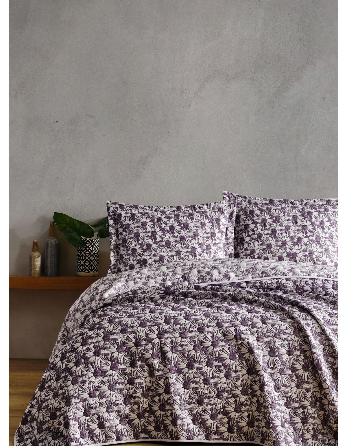 Varol Daisy Çift Kişilik Yatak Örtüsü