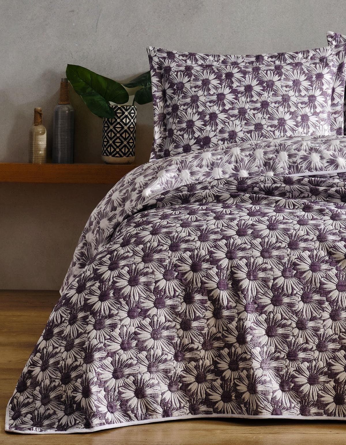 Varol Daisy Çift Kişilik Yatak Örtüsü