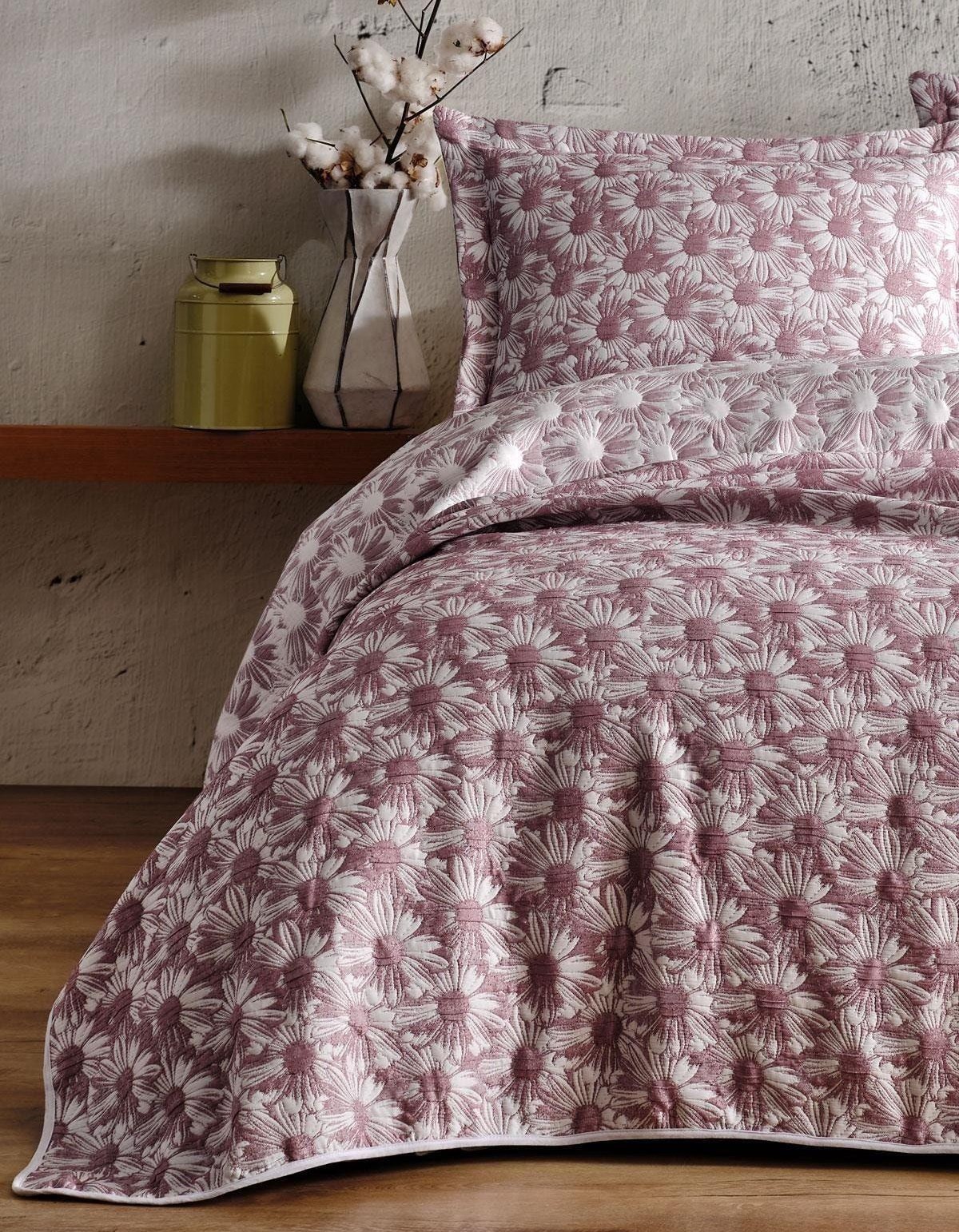 Varol Daisy Çift Kişilik Yatak Örtüsü