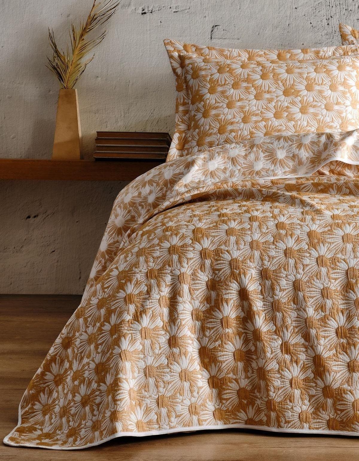 Varol Daisy Çift Kişilik Yatak Örtüsü