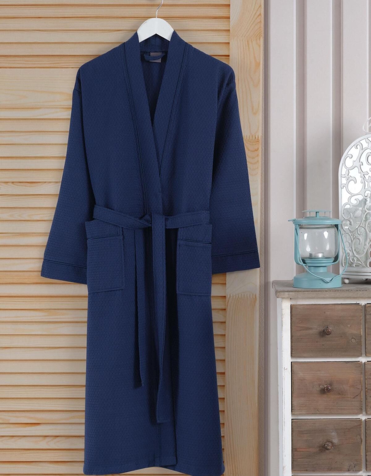 Varol Dama Serisi Kimono Yaka Pike Bornoz Sabahlık