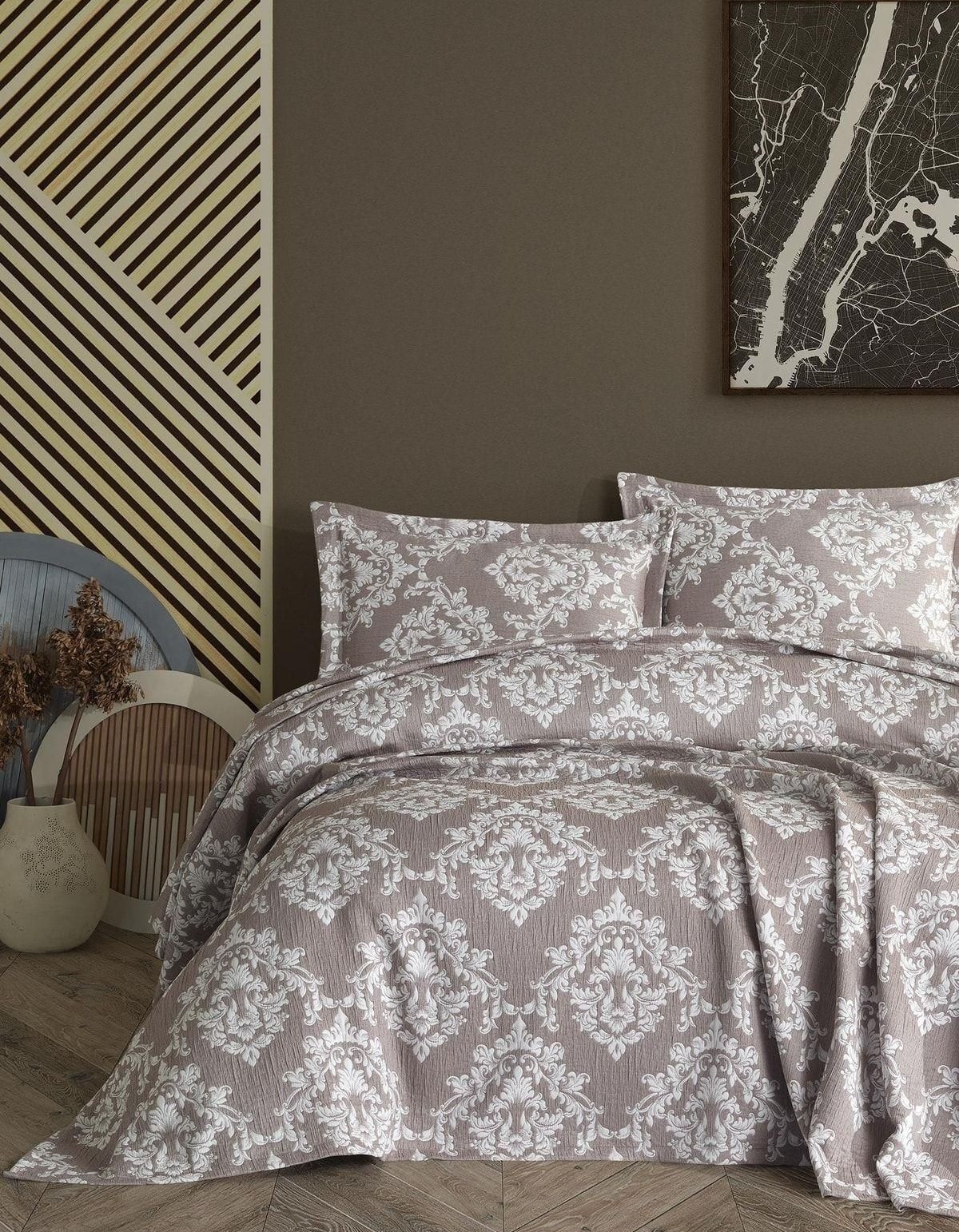 Varol Damasco Tek Kişilk Yatak Örtüsü