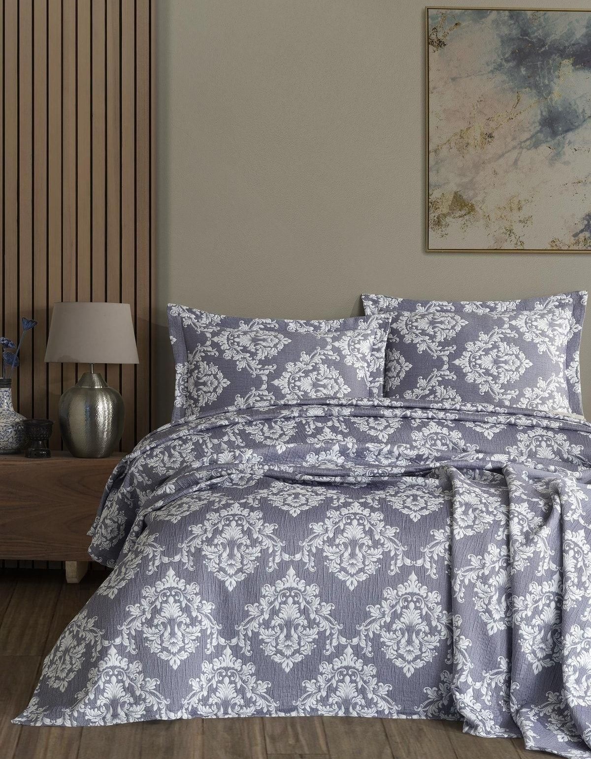 Varol Damasco Tek Kişilk Yatak Örtüsü