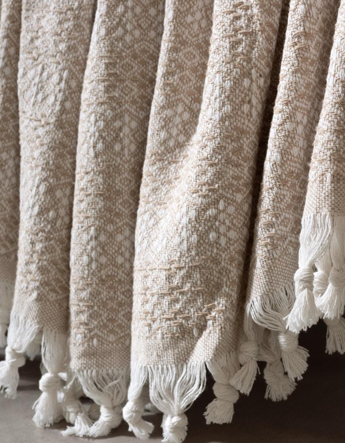 Varol Diamond Serisi Naturel Peştemal Pike Yatak Örtüsü %100 Pamuk