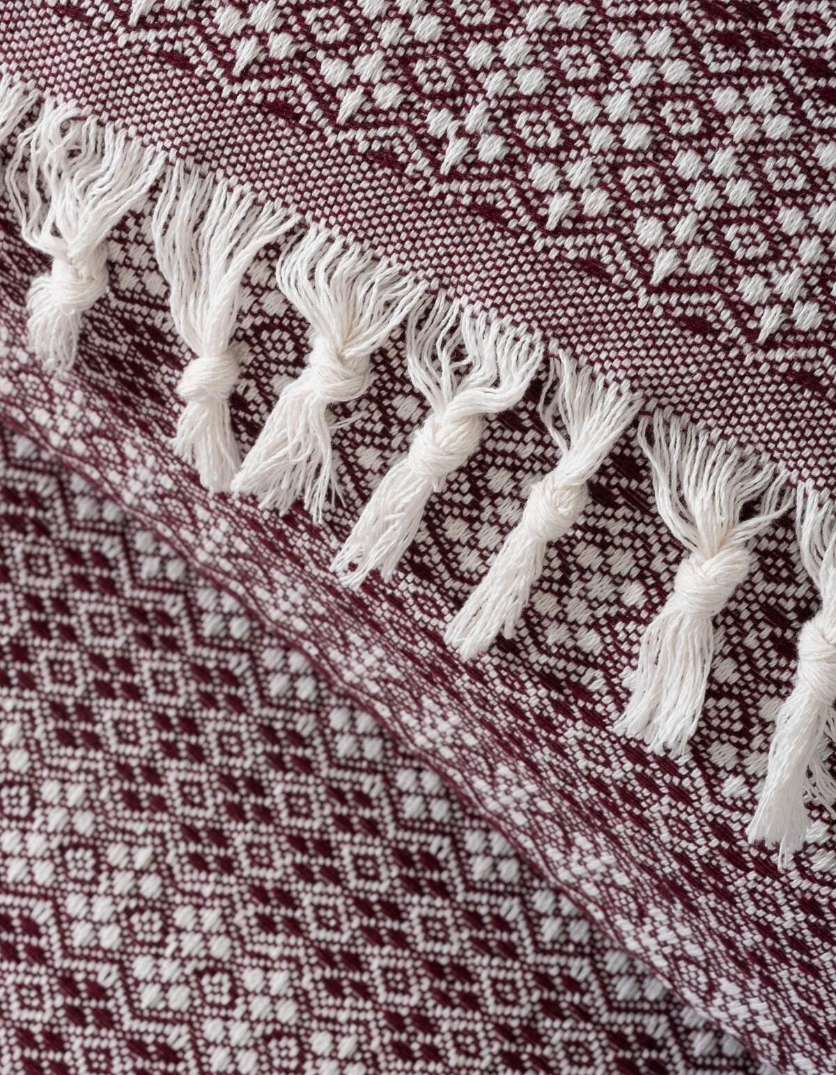 Varol Diamond Serisi Naturel Peştemal Pike Yatak Örtüsü %100 Pamuk