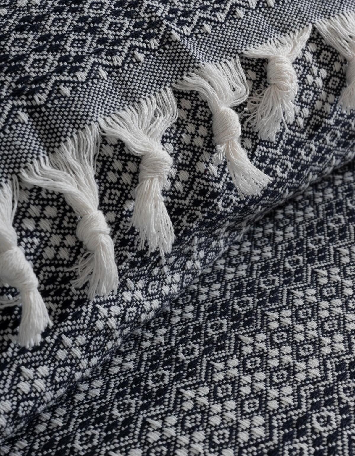 Varol Diamond Serisi Naturel Peştemal Pike Yatak Örtüsü %100 Pamuk