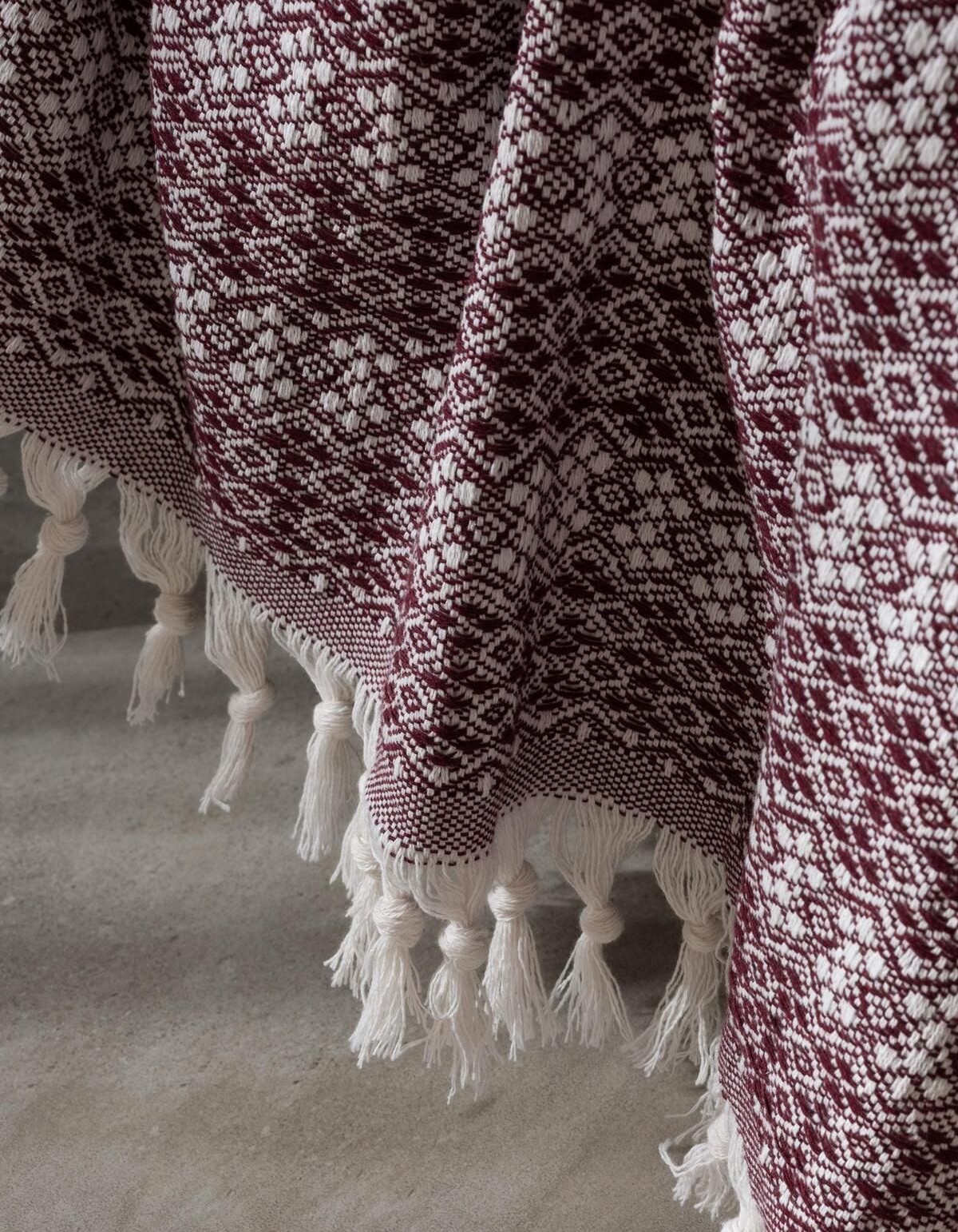 Varol Diamond Serisi Naturel Peştemal Pike Yatak Örtüsü %100 Pamuk