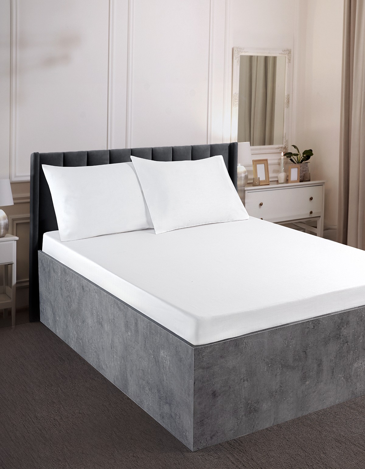 Varol Eris Serisi Pamuk Saten Çift Kişilik Çarşaf Takımı 83 Tel %100 Pamuk