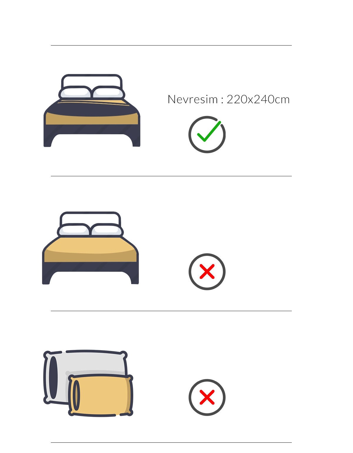 Varol Eris Serisi Pamuk Saten King Size Otel Nevresimi-Yorgan Kılıfı