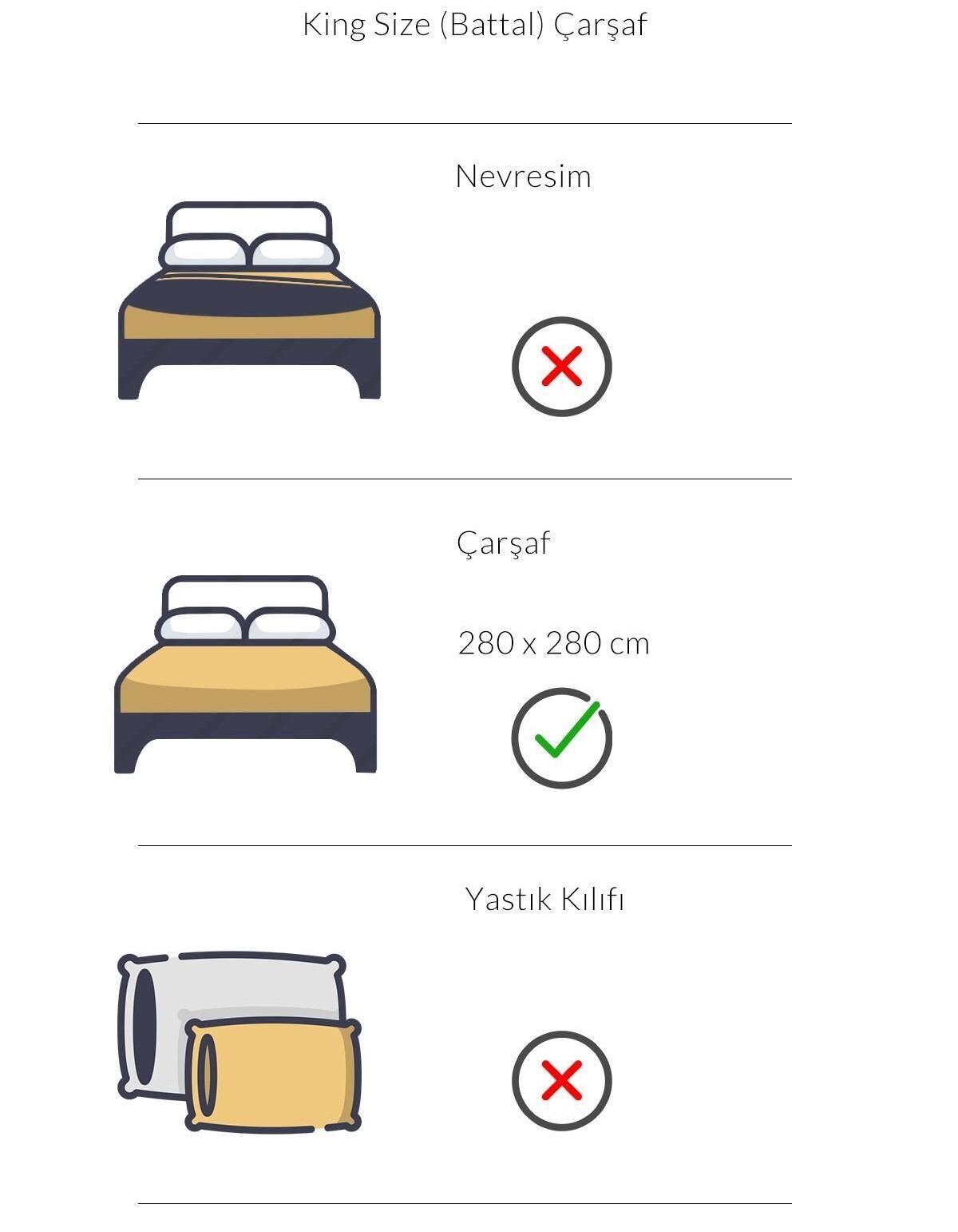 Varol Fors Serisi Otel Çarşafı 280x280 120 Tel