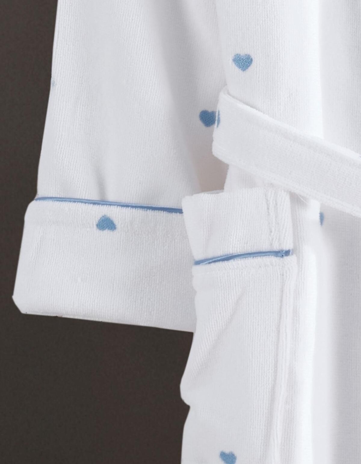 Varol Kalpli Nakışlı %100 Pamuk Love Serisi Bornoz