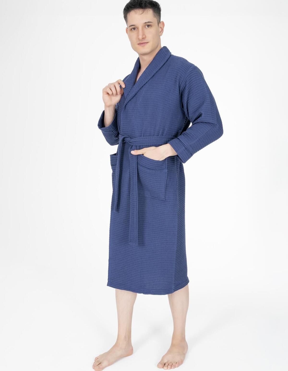 Varol Kaos Serisi Şal Yaka Pike Bornoz Sabahlık