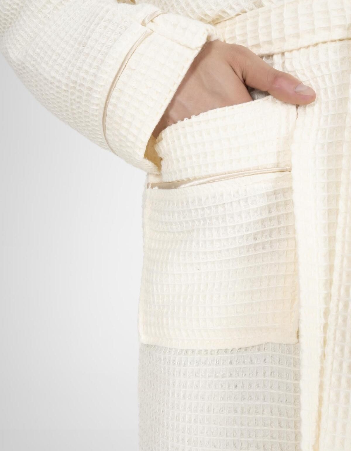 Varol Kaos Serisi Şal Yaka Pike Bornoz Sabahlık