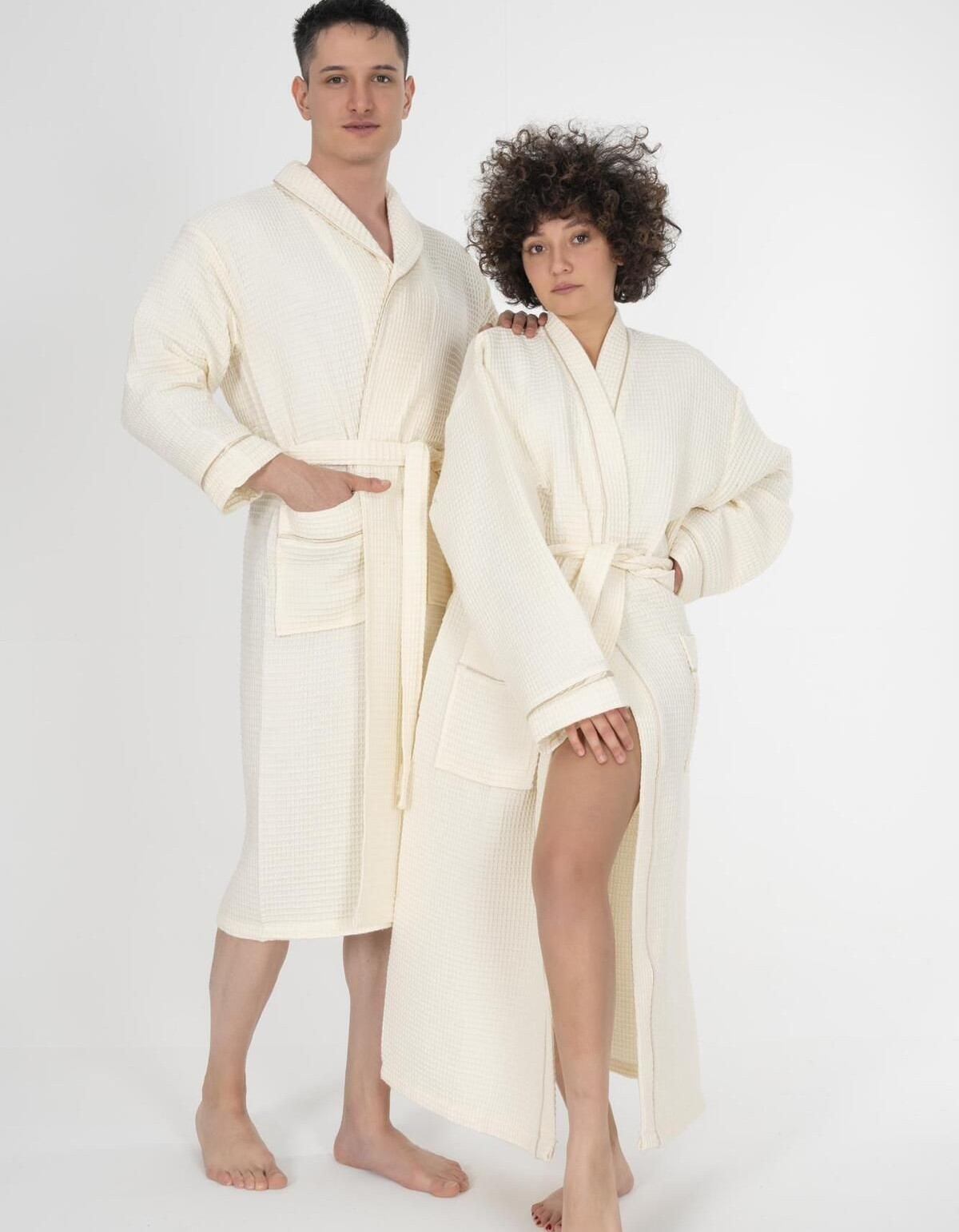 Varol Kaos Serisi Şal Yaka Pike Bornoz Sabahlık