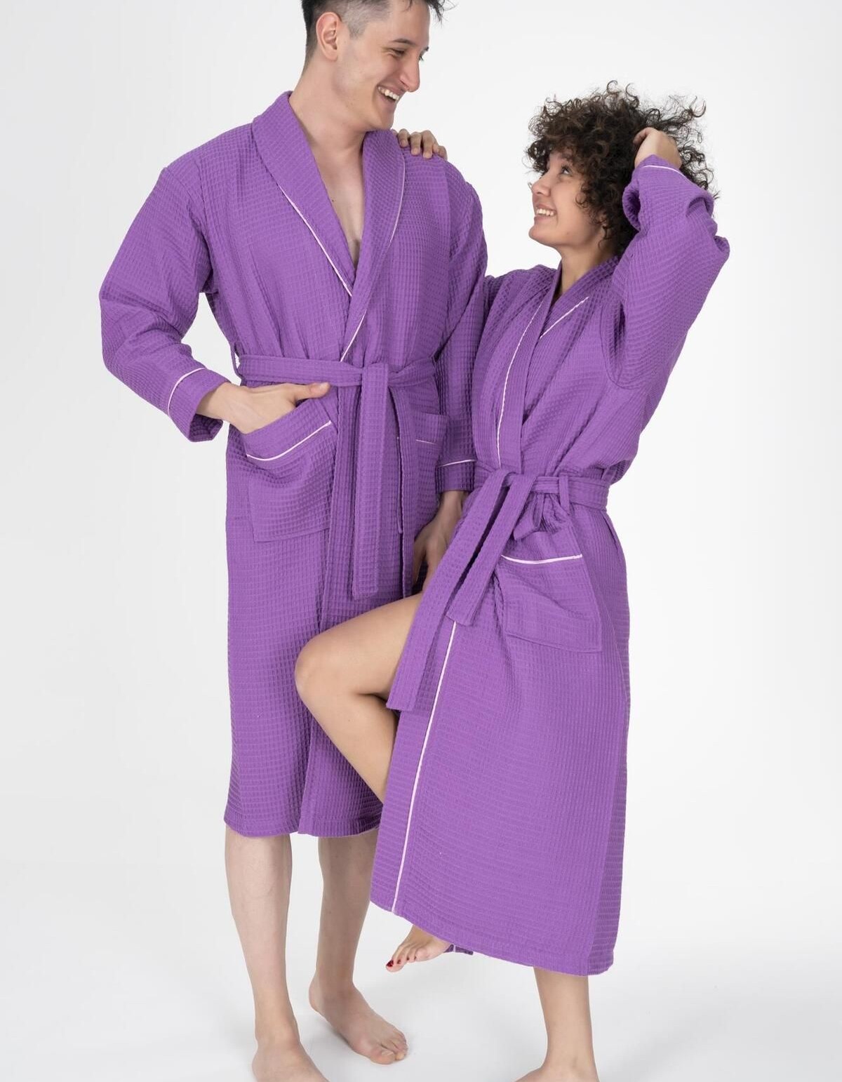 Varol Kaos Serisi Şal Yaka Pike Bornoz Sabahlık