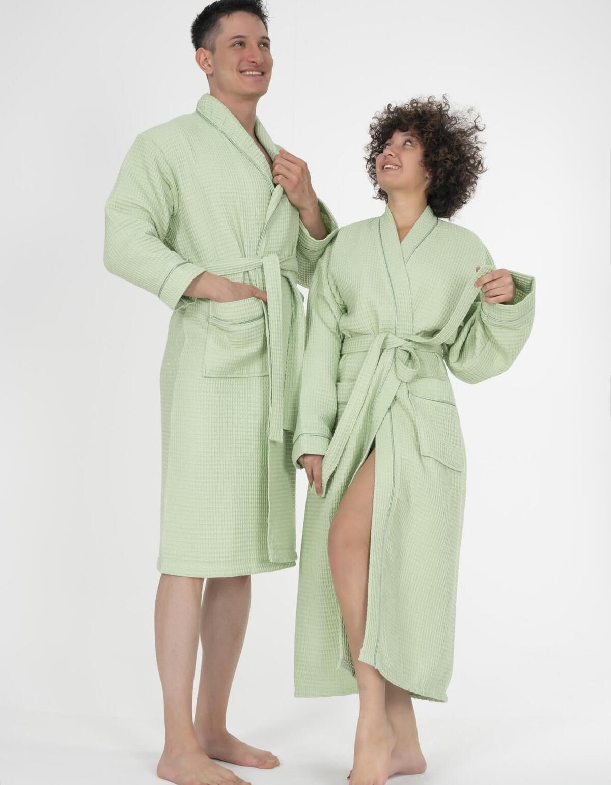 Varol Kaos Serisi Şal Yaka Pike Bornoz Sabahlık