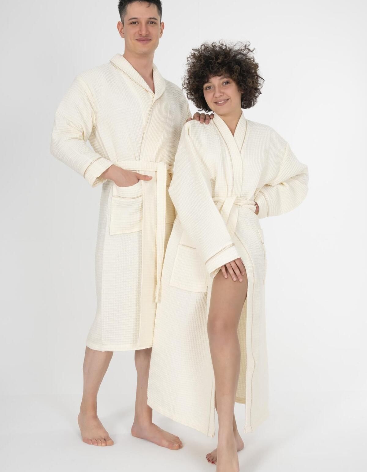 Varol Kaos Serisi Şal Yaka Pike Bornoz Sabahlık